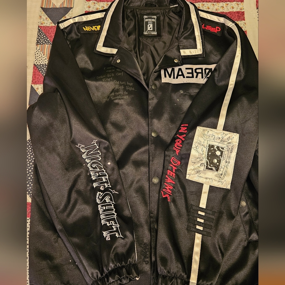 Dreamland night shift Black Graphic Men's Jacket